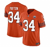 Men & Women & Youth Chicago Bears #34 Walter Payton Orange 2023 F.U.S.E. Throwback Limited Jersey,baseball caps,new era cap wholesale,wholesale hats